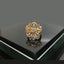 Vintage Floral Cubic Zirconia Ring