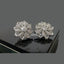 Luxury Floral Crystal Earrings - Silver & Gold Variants - Rs 2550