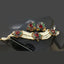 Elegant Gold-Plated Multi Gemstones Set