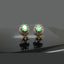 Radiant Gold-Plated Halo Stud Earring