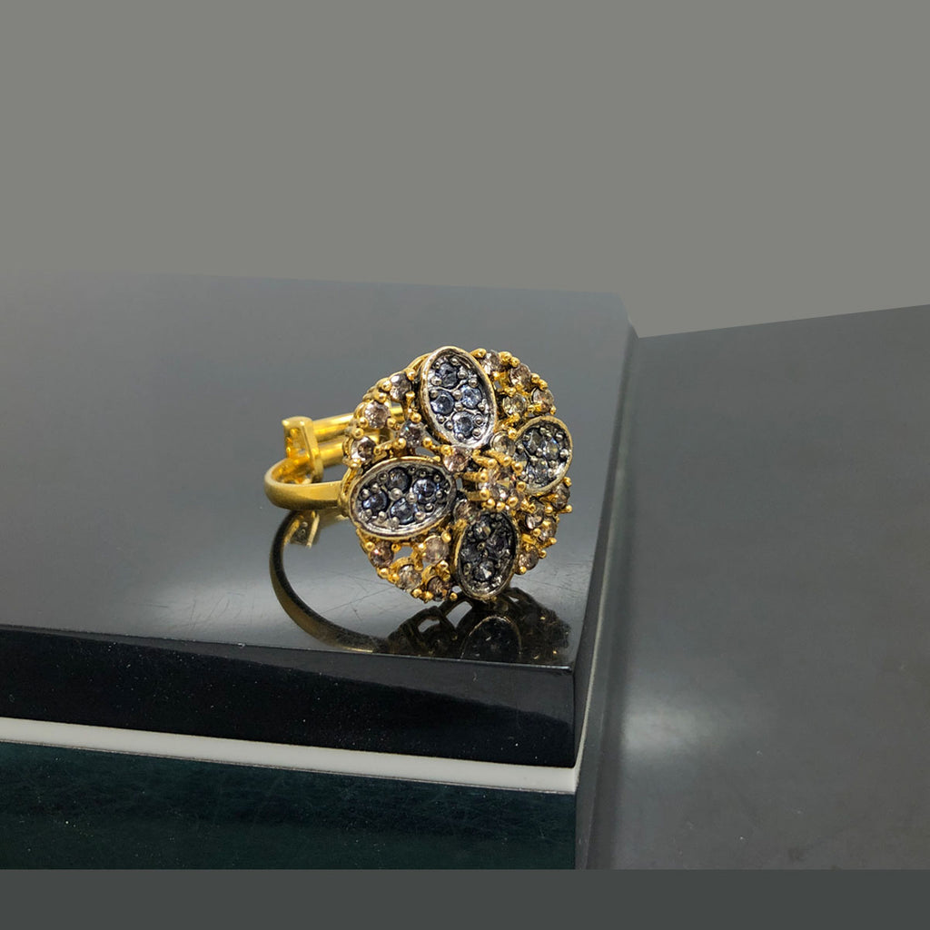 Exquisite Traditional Gold-Plated Ring