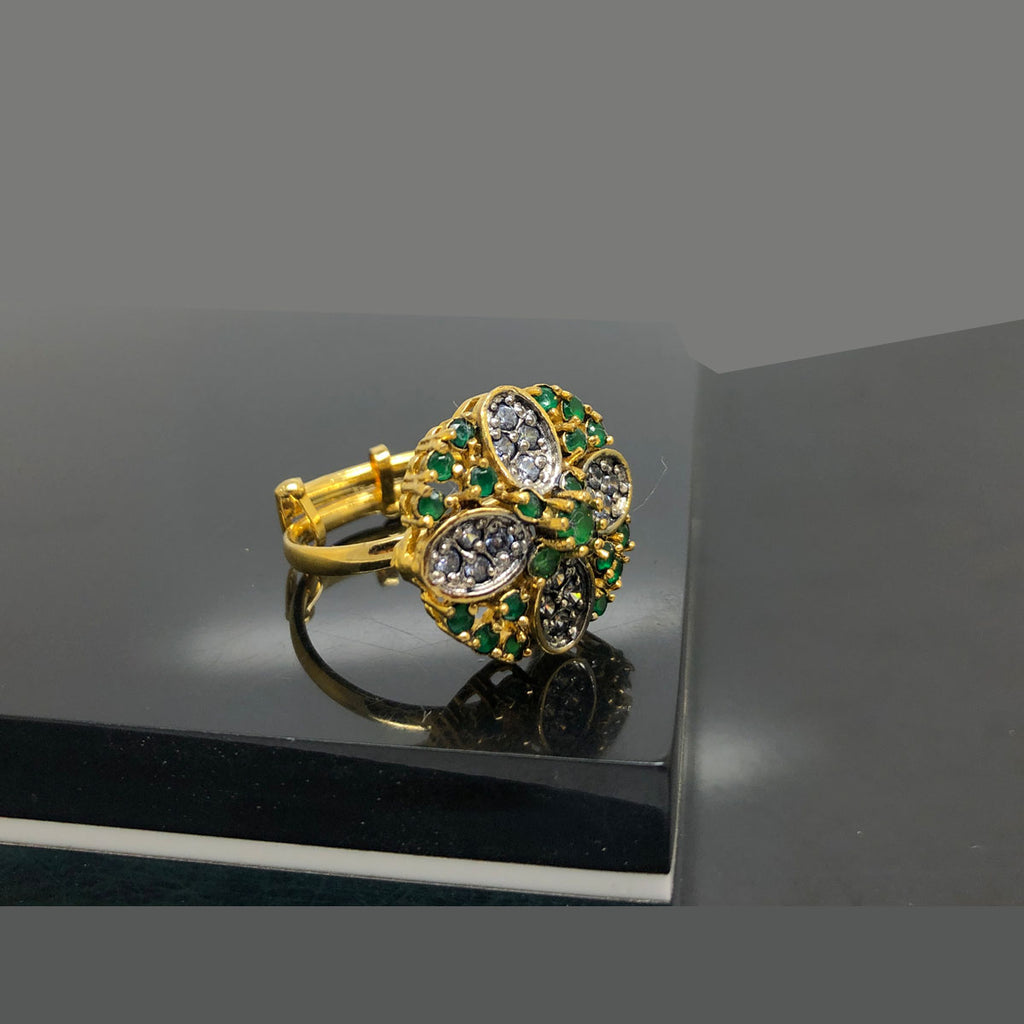 Exquisite Traditional Gold-Plated Ring