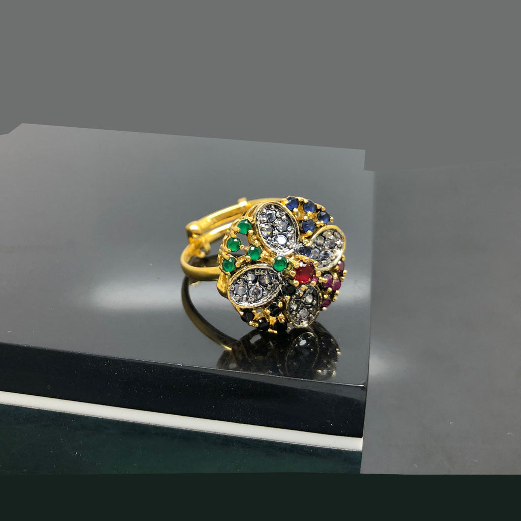 Exquisite Traditional Gold-Plated Ring