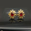 Radiant Traditional Antique Design Floral Earrings