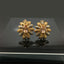 Radiant Traditional Antique Design Floral Earrings