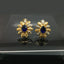 Radiant Traditional Antique Design Floral Earrings