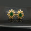 Radiant Traditional Antique Design Floral Earrings