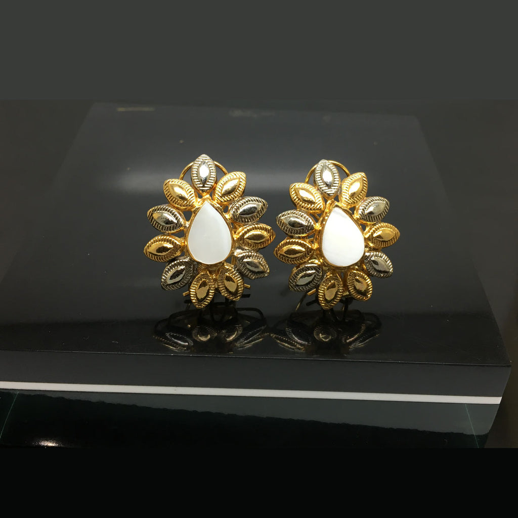 Radiant Traditional Antique Design Floral Earrings