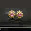 Radiant Traditional Antique Design Floral Earrings