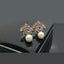 Elegant Pearl Drop Gold Plated Earrings