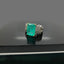 Emerald-Cut Green Gemstone Ring