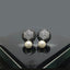 Elegant Pearl and Crystal Ball Stud Earrings