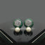 Elegant Pearl and Crystal Ball Stud Earrings