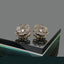 Elegant Flower-Shaped Crystal Stud Earrings