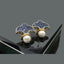 Elegant Fan-Shaped Crystal Earrings with Pearl Drop