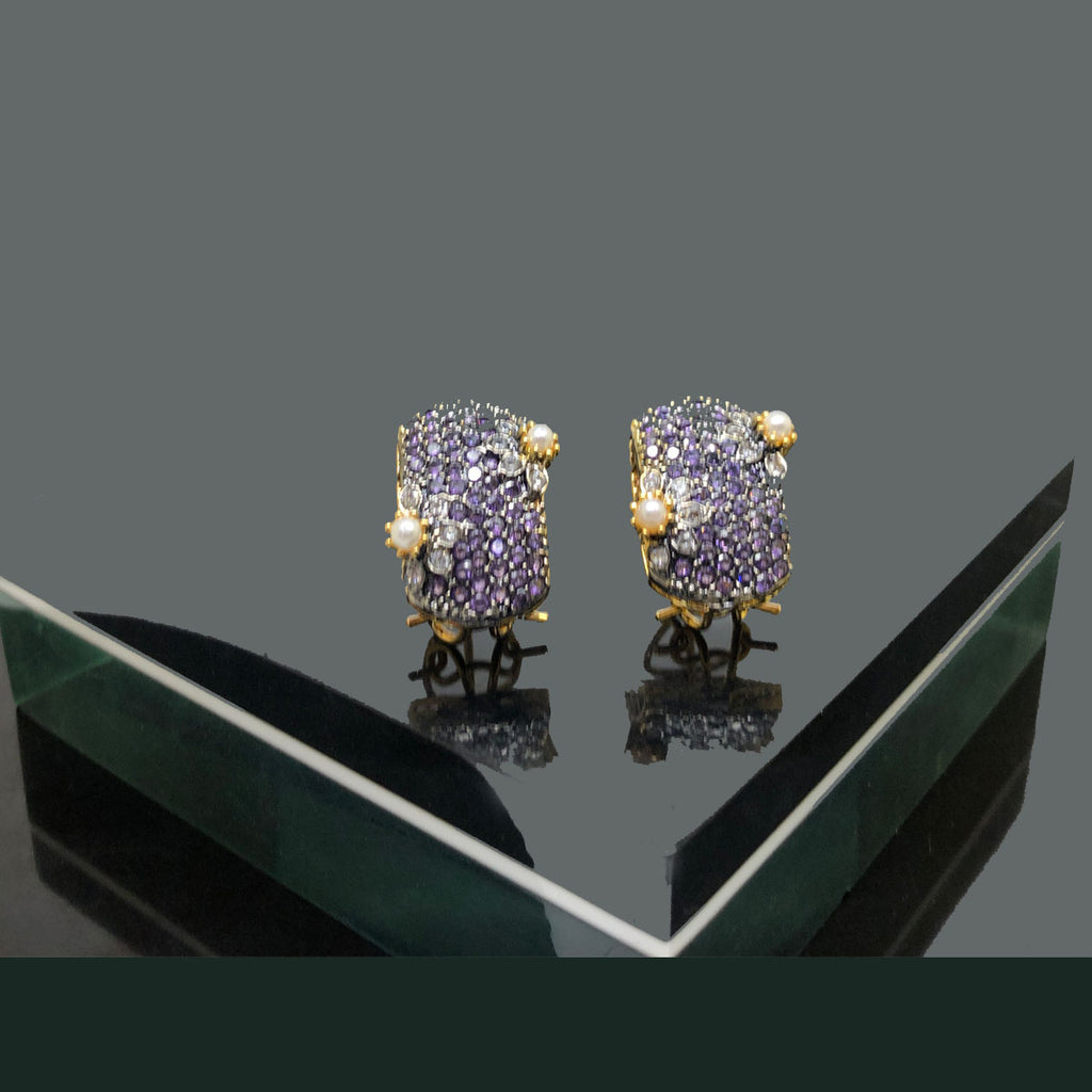 Royal Earrings with Gold-Plated Finish