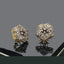 Gold-Plated Earrings with Floral Design for Festive Wear