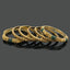 Antique Gold Bangles with Crystals Stone Detailing