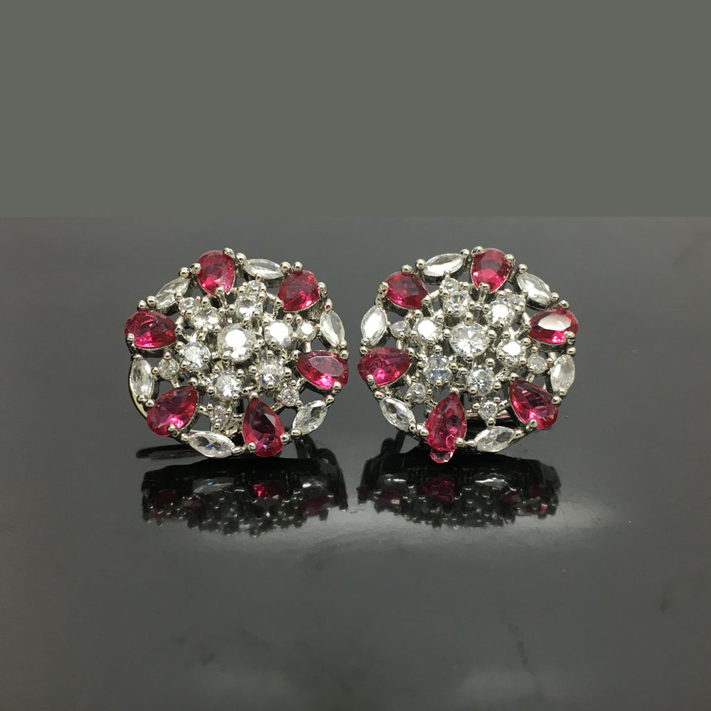 Elegant Radiance American Diamond Stud Earrings