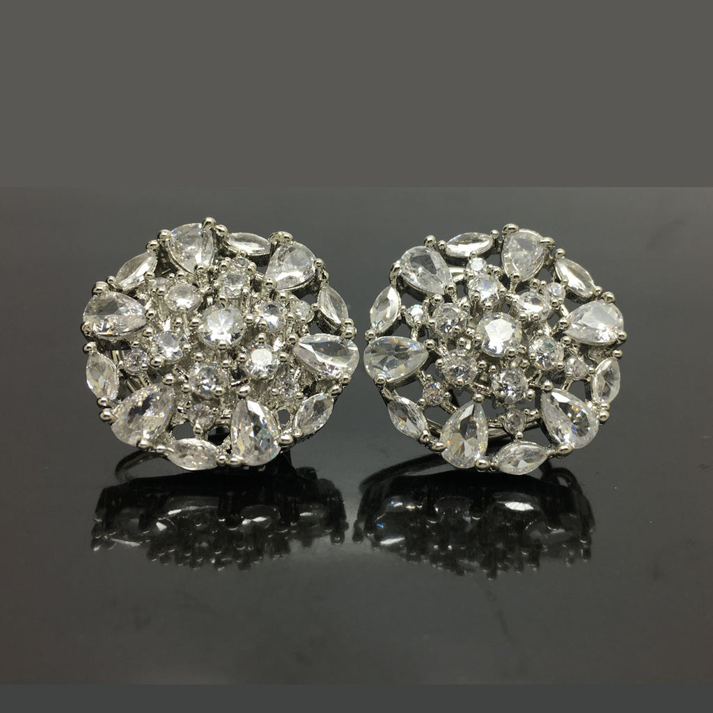 Elegant Radiance American Diamond Stud Earrings