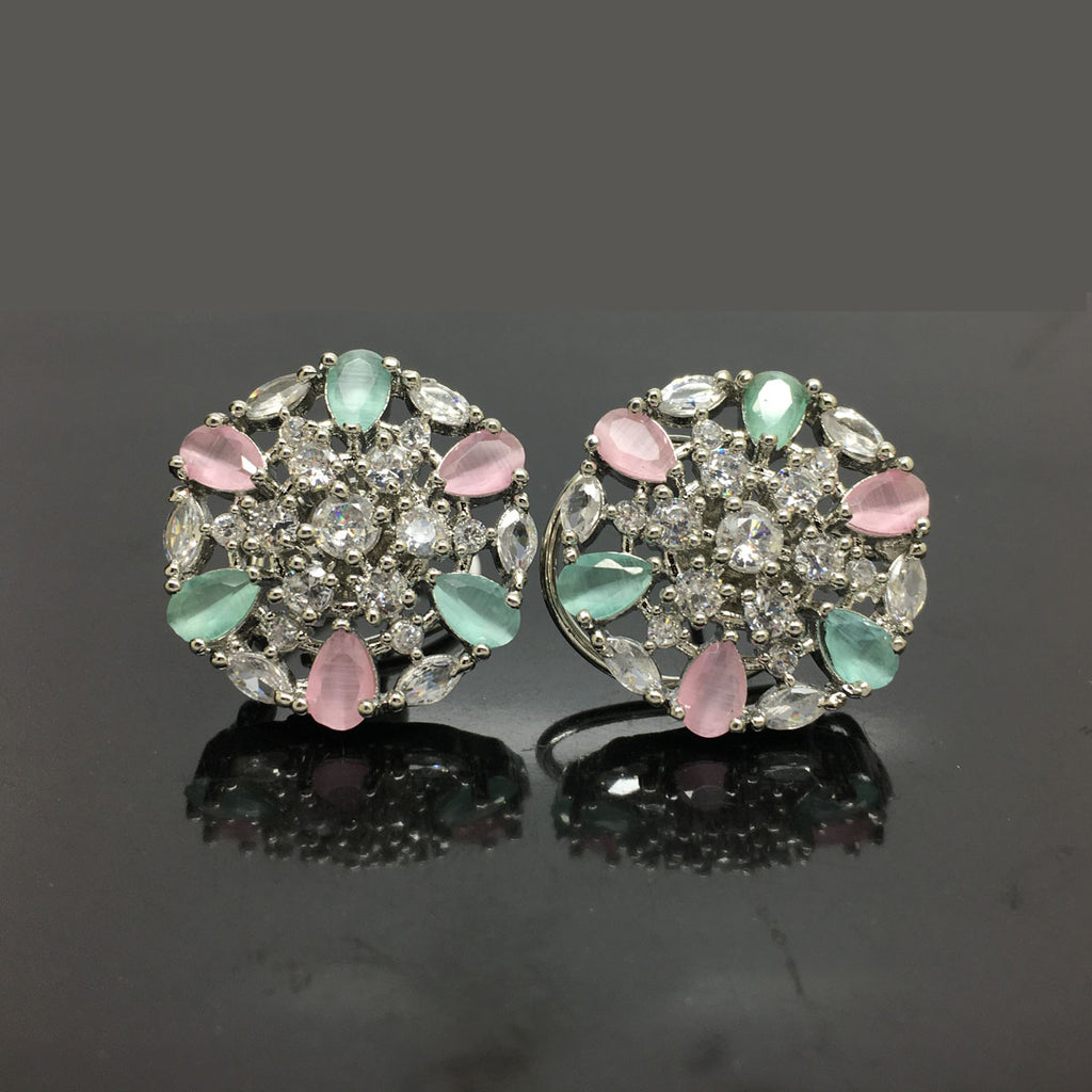 Elegant Radiance American Diamond Stud Earrings