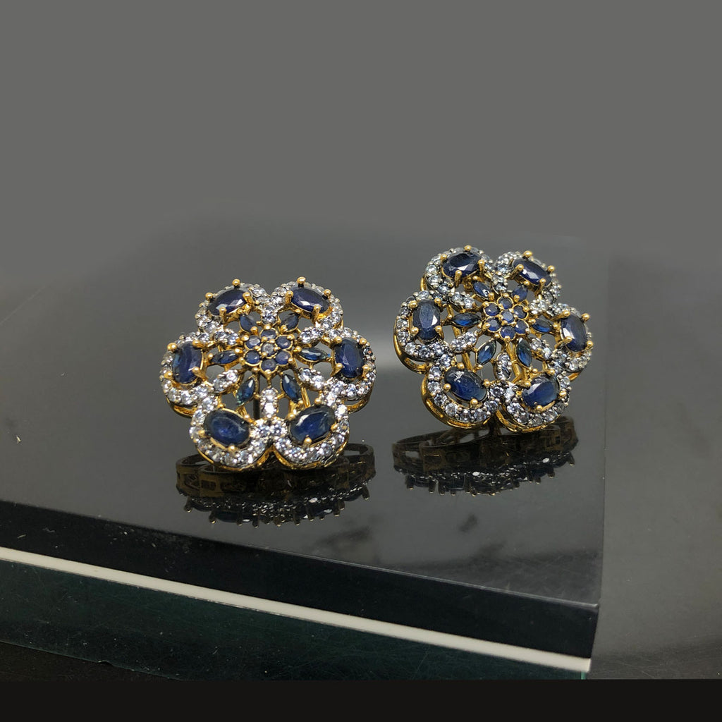 Vintage Blossom Crystal Earrings