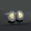 Classic Stud Earrings with Clear Crystals