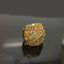 Intricate Gold-Plated American Diamond Dome Ring