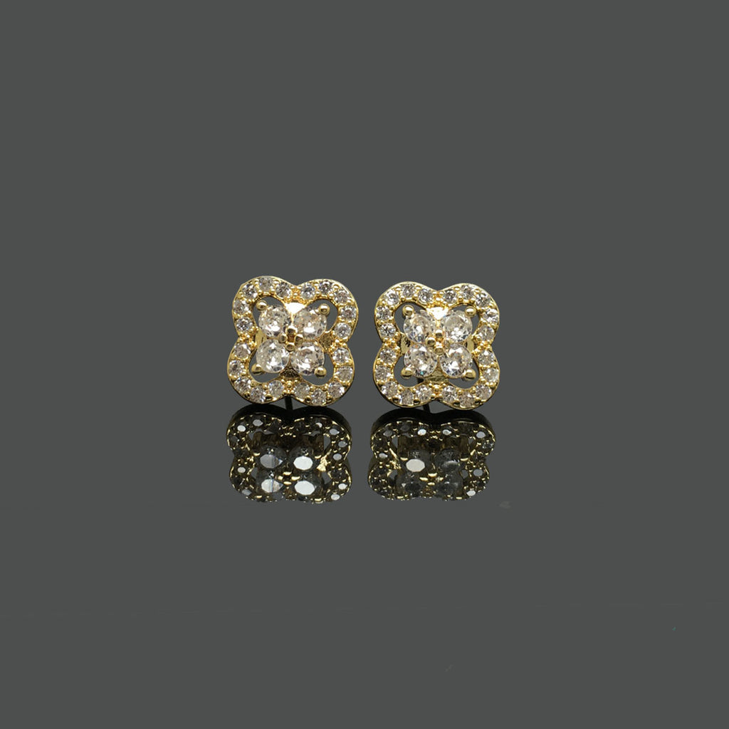 Princess-Cut Cubic Zirconia Studs for Formal Occasions