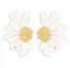 Gold Plated Floral Petal Earrings