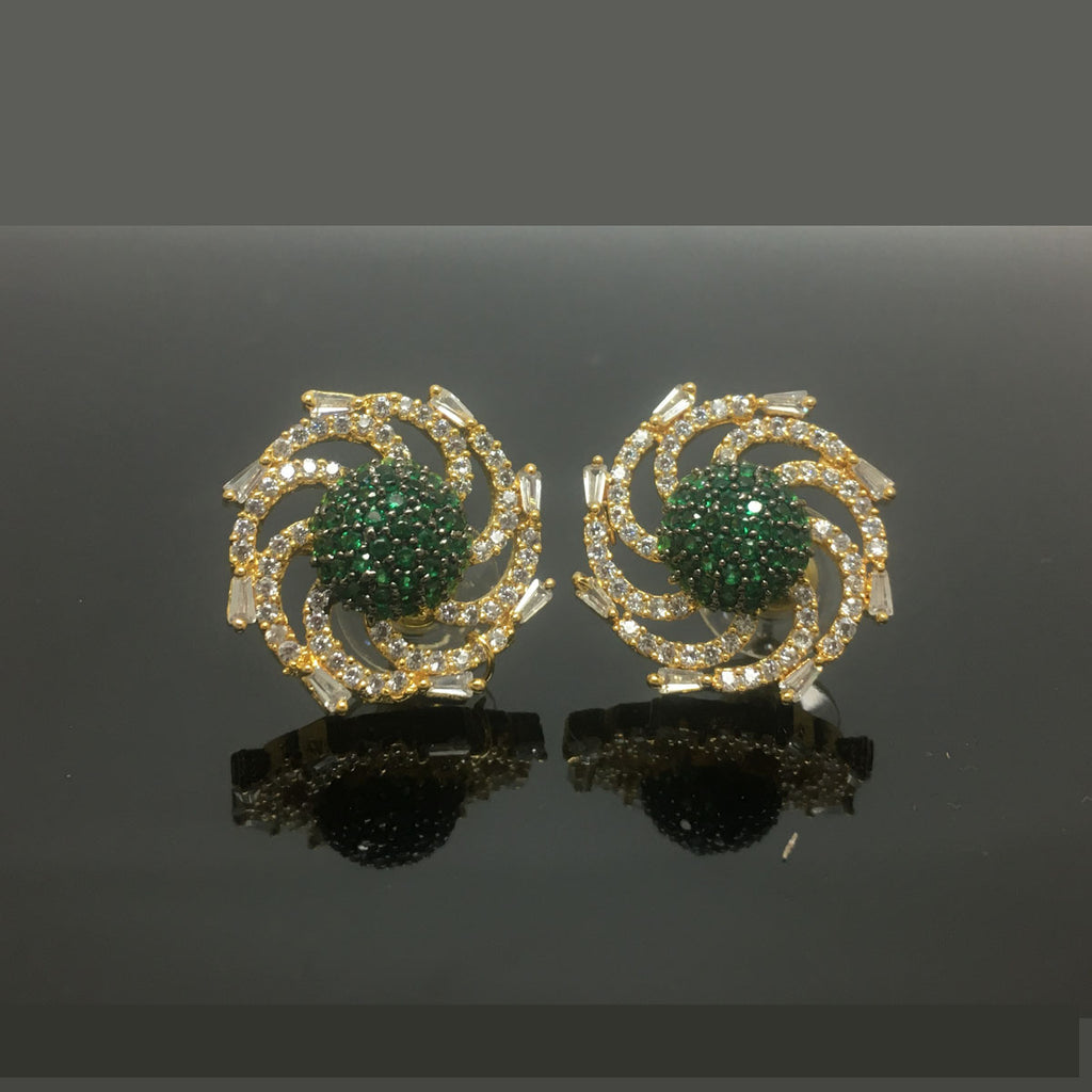 Gold Plated Unique Earrings 744375