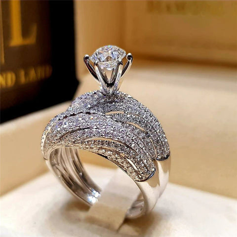 Elegant Classy Double Ring 654007