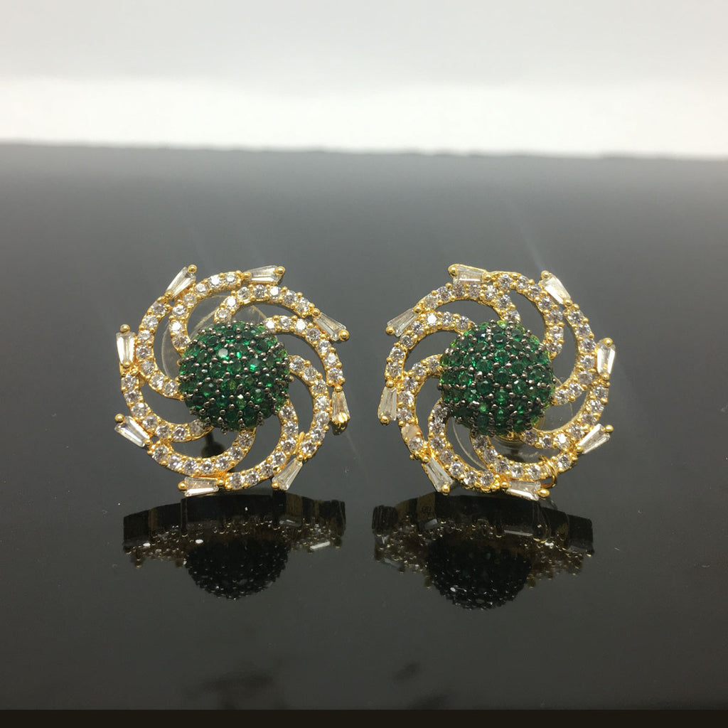 Gold Plated Unique Earrings 744375